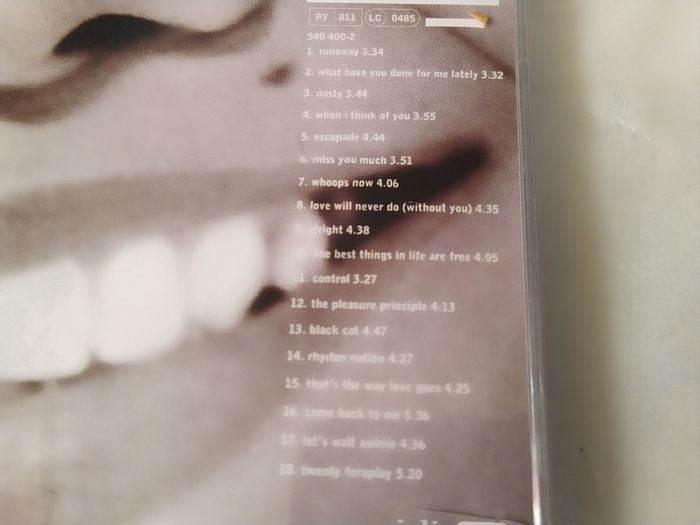Janet Jackson 1986-1996 Design of a Decade Cd
