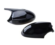 Brand New BMW E9X E8X One Pair of Car Mirror Caps Rearview Mirror Housing Covers Side Mirror Door Mirror Caps (Light Black)