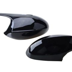Brand New BMW E9X E8X One Pair of Car Mirror Caps Rearview Mirror Housing Covers Side Mirror Door Mirror Caps (Light Black)