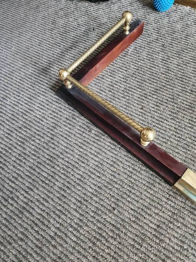 Extendable Brass and timber fire fender