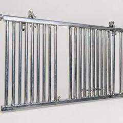 Large Chrome Electric Radiator, heated