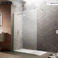 Chrome 900mm Wetroom Screen