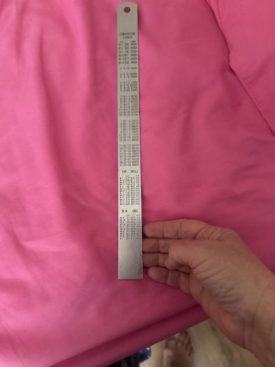 steel ruler