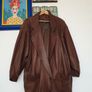 Leather Coat Size Uk 14 Image 4