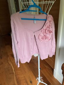 Pink cardigan