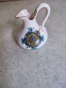 Vintage Small White Souvenir Milk Jug From Strokestown, . In Good Condition "porcelle W.r & S British Manufacture