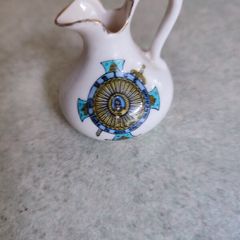 Vintage Small White Souvenir Milk Jug From Strokestown, . In Good Condition "porcelle W.r & S British Manufacture