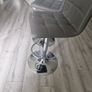 2 grey leather look swivel bar stools Image 3