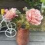 Vintage Japanese Style Flower Basket with Metal Insert Image 5