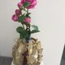 Gold Butterfly Lantern Holder For Candle/Flowers Image 4
