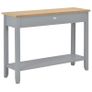 Console Table Grey 110x35x80 cm Wood Image 4
