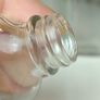 495 - Set of 6 Vintage Clear Glass Screw Cork Top Collectible Decorative Bottles and Jars Image 4