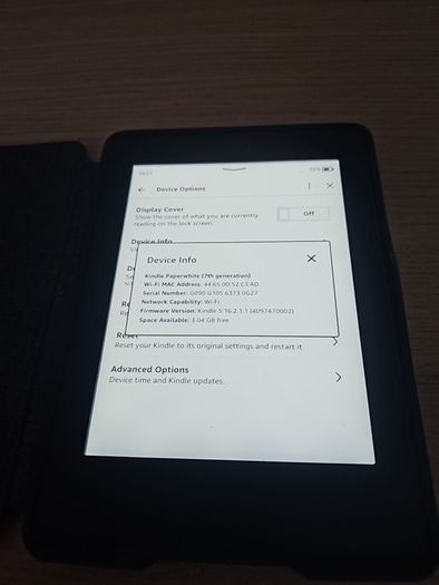Kindle Paperwhite 7th Gen without Ads