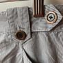 Ted Baker  Pants Striped Cotton Trousers Adjustable Length with Button Details Image 3