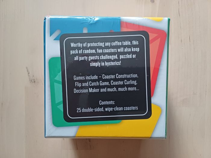 Coaster Games Family Puzzle Quiz Trivia Novelty Game NEW SEALED