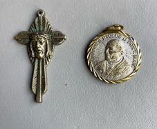 Pope John Paul II medal and Cross