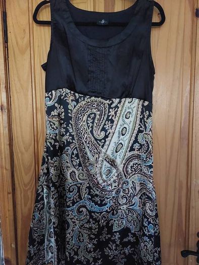 Black paisley dress from Paula and John (free post)