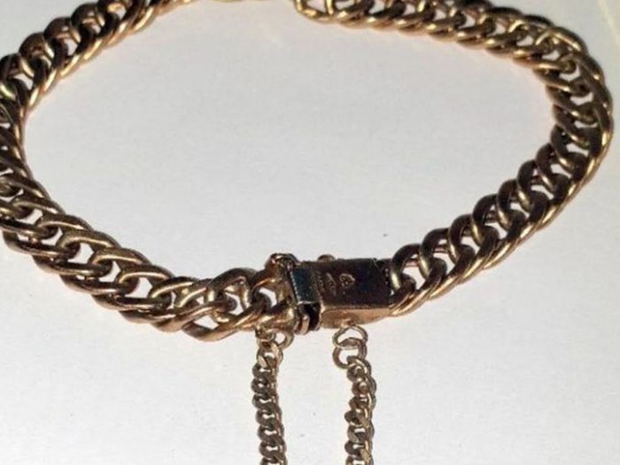 Vintage 9ct Gold Unisex Double-Curb Bracelet