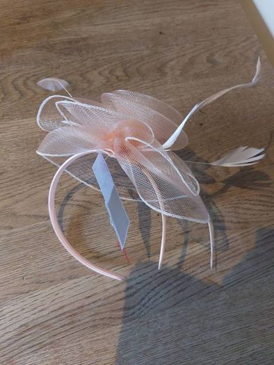 Peach Fascinator