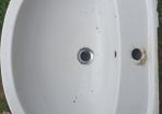 bathroom sink basin w/ pedestal