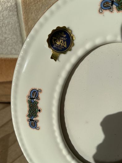 Royal Tara " Book of Kells design Photo frame Candle stand Shamrock & sauce Diah