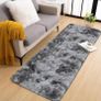 Rugs Living Room 80x160cm, Grey Runner rug for Bedroom, Washable Anti Slip Fluffy Rug Shaggy Soft Modern Floor Carpets Mat Beside Rugs for Kids Hallway Living Room Image 3