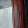 Dr Edmund Rice founder of the Christian brothers etched mirror,came from a old school,hard to come by ,heavy,lovely display,a piece of irish history,,hard to come by, buyer collects,sold as seen ,sorry pics not more clearer,I gave wood a light polish. Image 8
