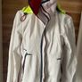 womens jacket water repellent windproof breathable Frandsen taped shoulders off white size 10/12 Image 2