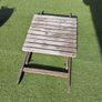 Folding wooden garden table Image 2