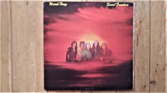 1st.Press.Uriah Heep Sweet Freedom Lp Australian press P-73, Bronze. Excellent