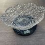 Large Heavy Cut Glass Crystal Style Centrepiece / Fruit Bowl, 25cm Image 4