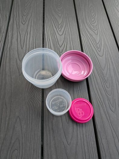 Two small containers