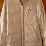 Jacket Puma Duck Feather Down Quilted Jacket. Cream. Hood detachable. Very good Condition.  Perfect Med,  Large Coat Image 5