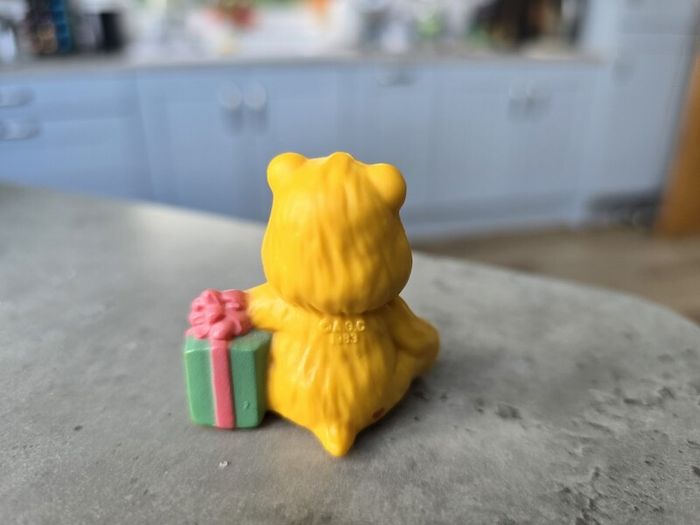 Birthday Carebear Mini Figure 1983-1984 Kenner A.G.C.
