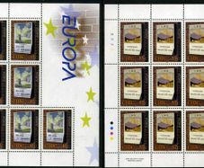 2003 Ireland Europa Posters Commemorative  Sheetlets Plate 1A1A1A1A Mint Never Hinged (MNH)