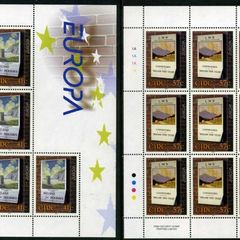 2003 Ireland Europa Posters Commemorative  Sheetlets Plate 1A1A1A1A Mint Never Hinged (MNH)