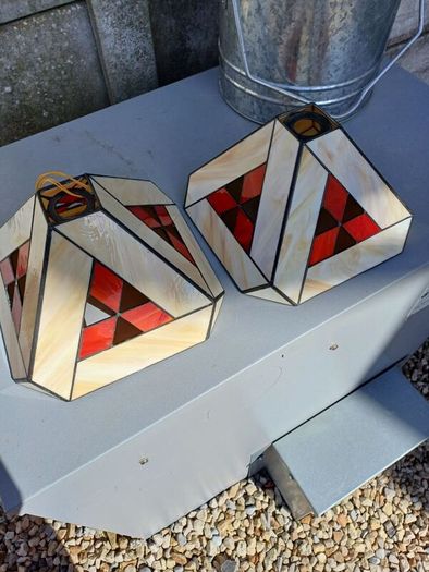 Vintage Stained Glass Shades