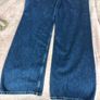 Massimo Dutti Ladies dark blue denim Straight wide Leg Jeans Eu 40 Uk 12 includes postage Image 6