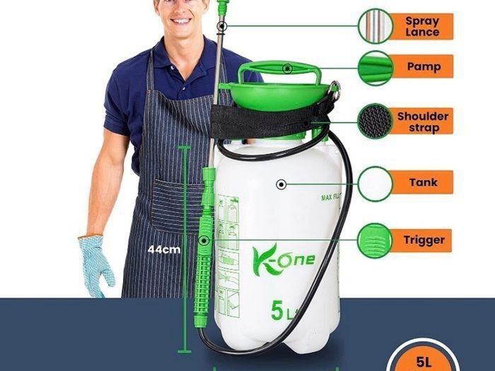 NEW 5L Garden Pump Action Pressure Sprayer For Water Fertilizers Pesticides Weed Killer Pressure Relief Valve