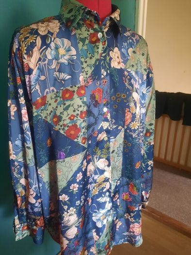 patchwork blouse