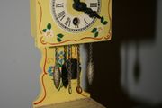 Vintage Germany Hand-Painted Mini Grandmother Clock