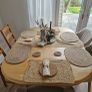 solid oak dining table Image 2