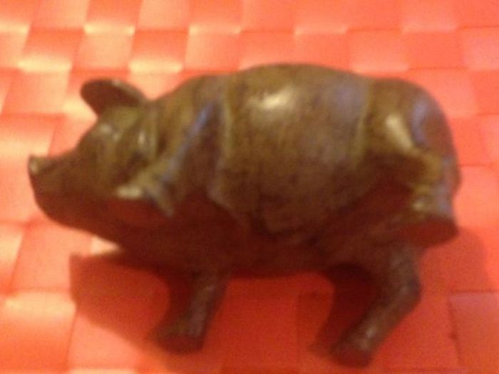 Cast Iron Pig (coin Bank)