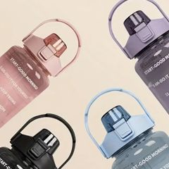 Large 2ltr Sports Water Bottle With Straw