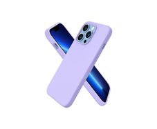 Liquid Silicone Shockproof Case For iPhone 13 Pro Luxury Soft Phone Cover Purple New - FHT4IP13PLK