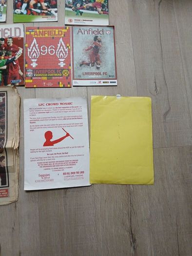 football program lot all Liverpool fc related