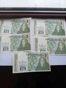 Irish one pound uncirculated