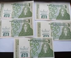 Irish one pound uncirculated