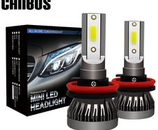 Canbus Error Free 2PCS H7 LED 8000LM/Pair Mini Car Headlight Bulbs H1 LED H4 H8 H9 H11 Headlamps Kit 9005 HB3 9006 HB4 Auto LED Lamps