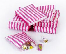 Job Lot 1000 sweet bags stripe bags ideal for candy weddings parties candy cart shop small retails and sweet shops SIZE 5x7 inches ANY color